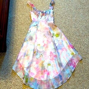 NWT corset top midi floral dress